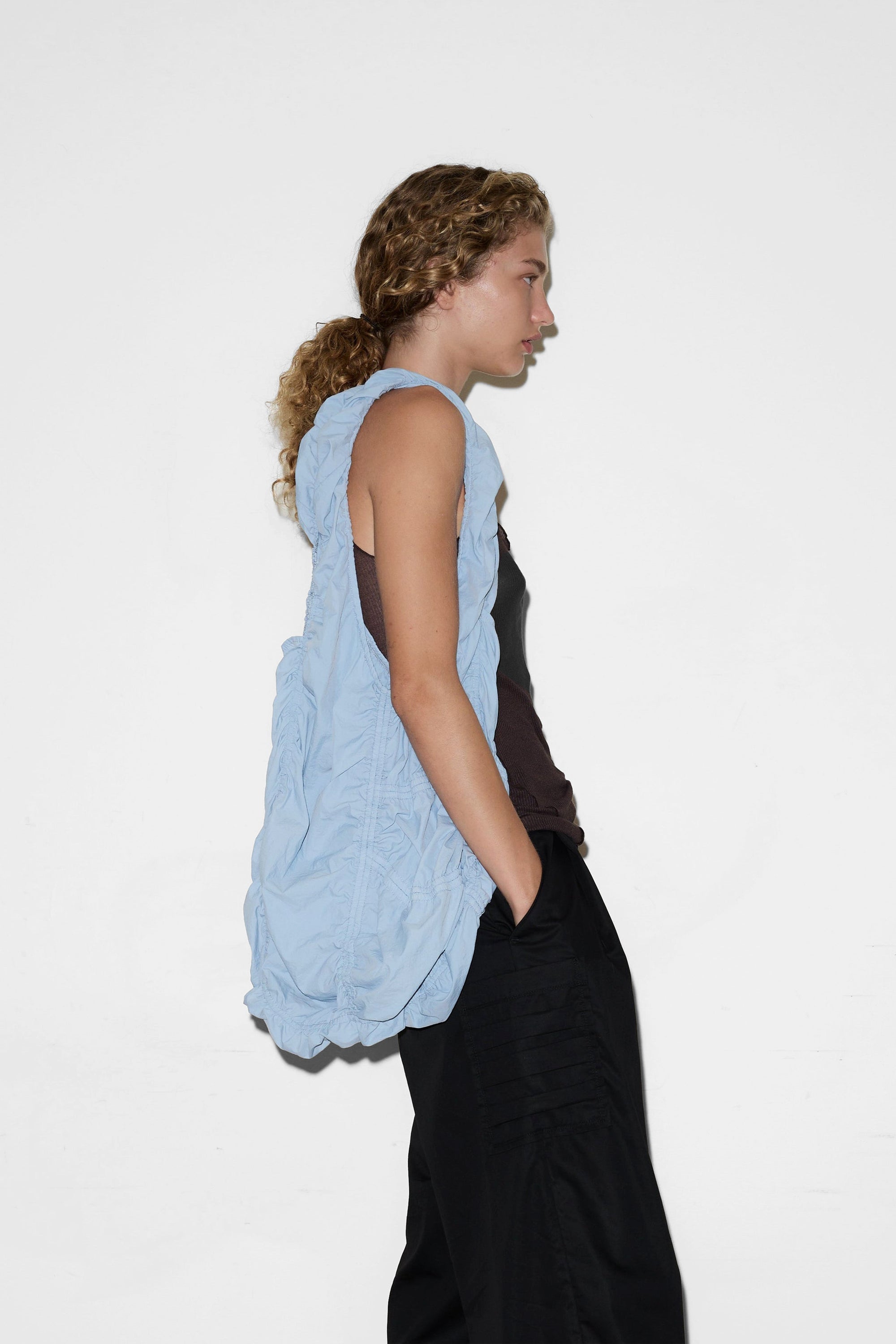 Parachute Bag in Baby Blue by Deiji Studios