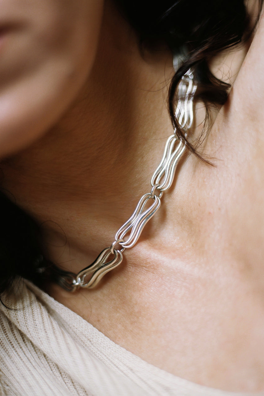 Echo Necklace in Sterling Silver by Sapir Bachir