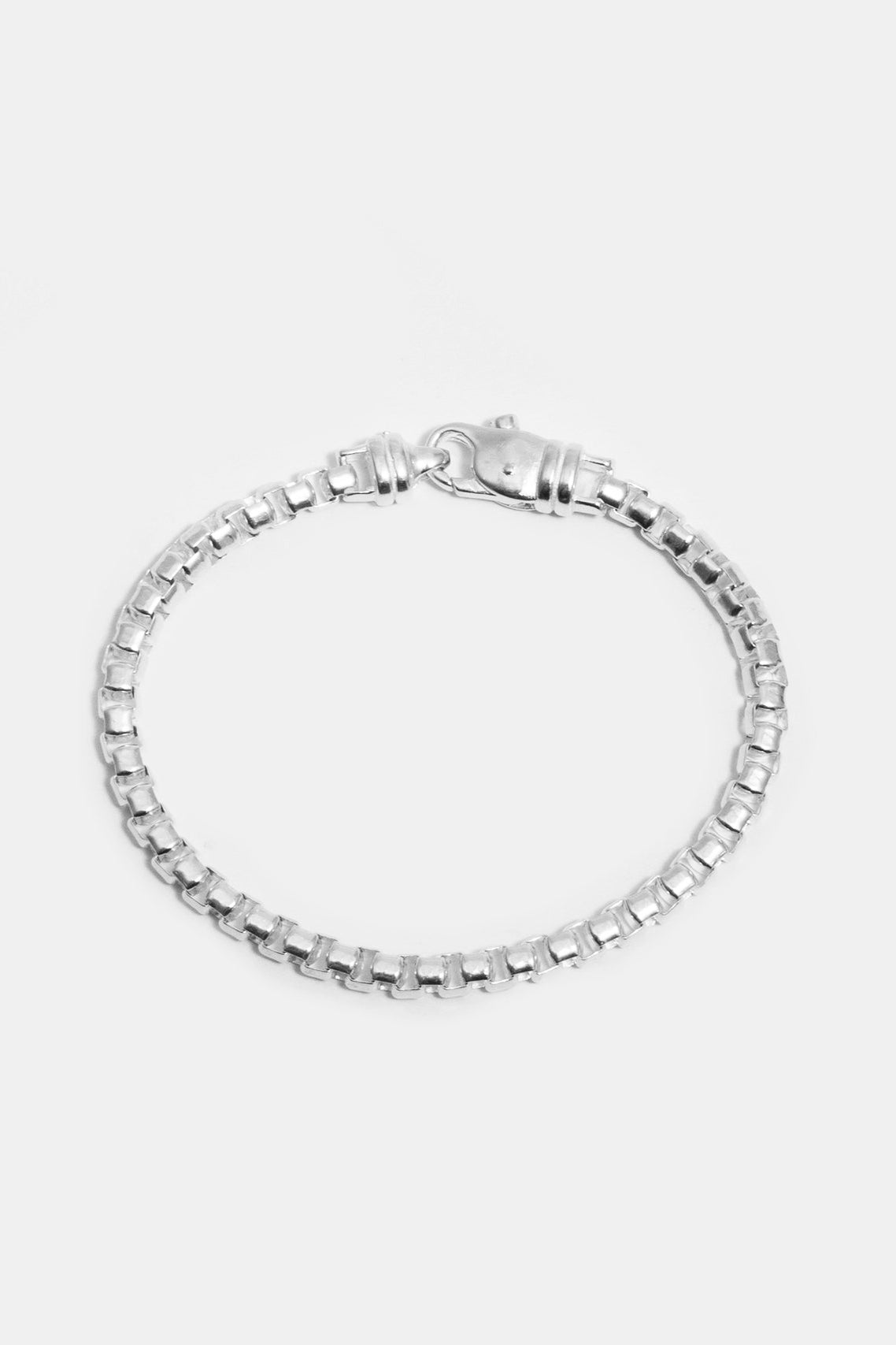 Cube Chain Bracelet in Sterling Silver