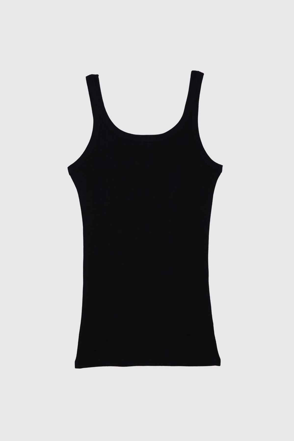 Drive Tank in Black Organic Cotton by Baserange