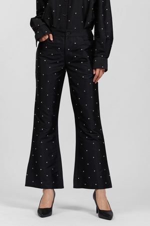 Lawyer Pant in Black Rhinestone by Batsheva http://www.shoprecital.com