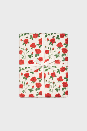 Blooming Roses Wrapping Paper by Red Cap Cards