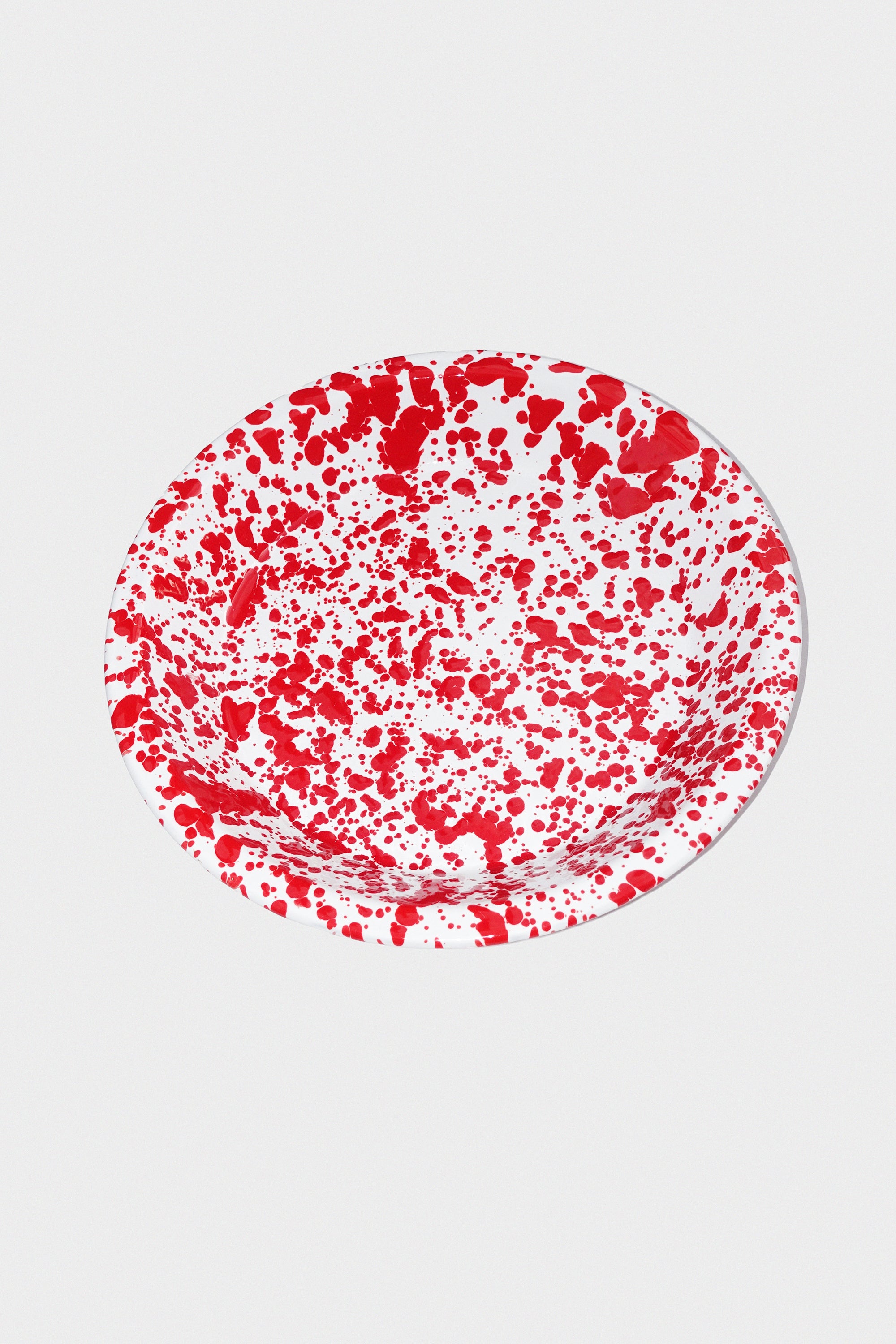 Pie Plate in Red Splatter BY CROW CANYON HOME