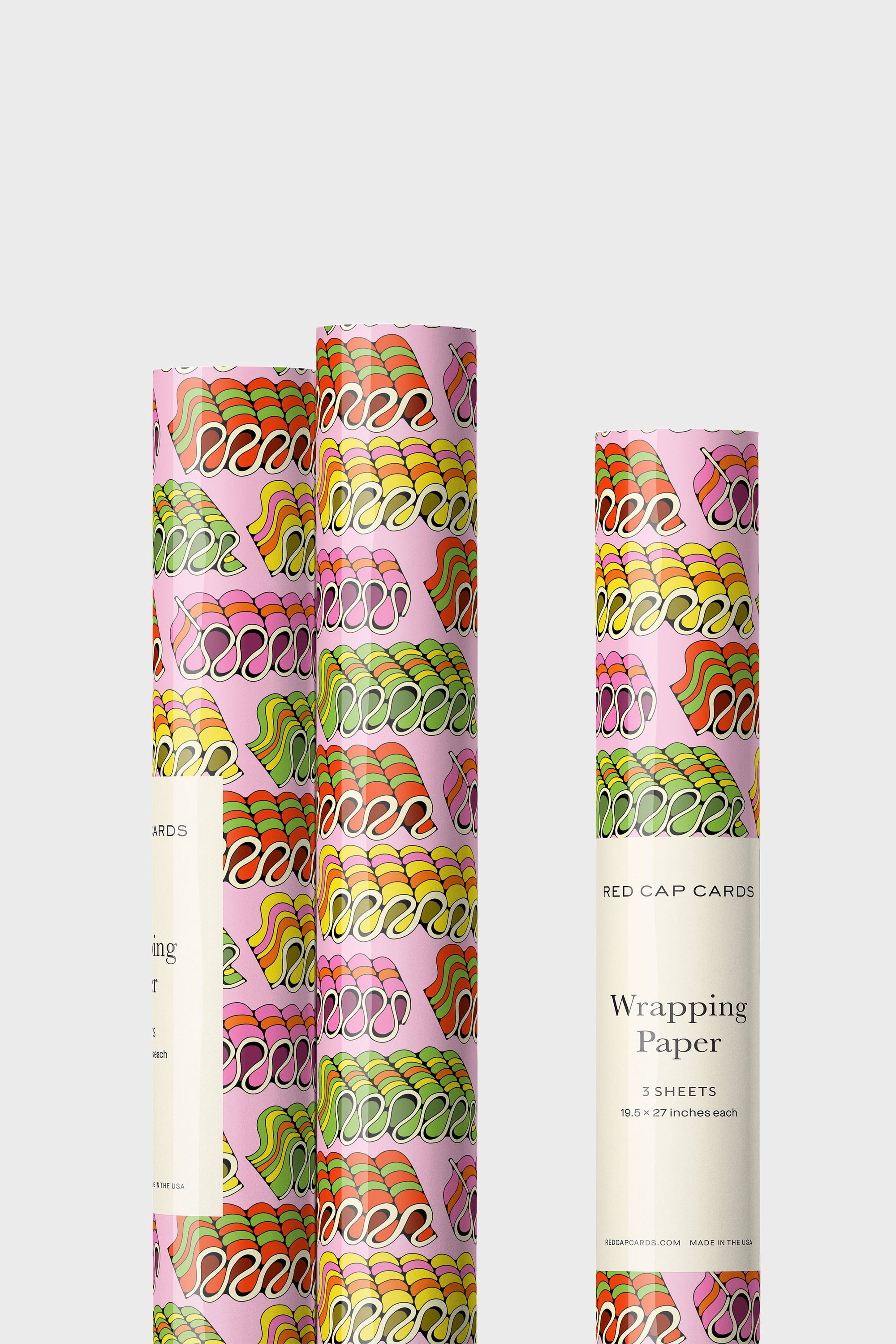 Candy Ribbons Wrapping Paper by Red Cap Cards