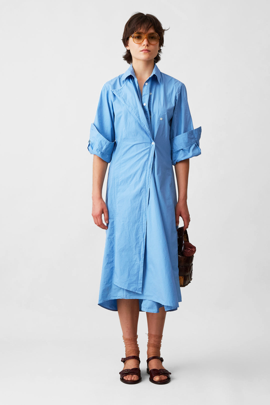 Jones Shirtdress in Ashleigh Blue Poplin by Caron Callahan