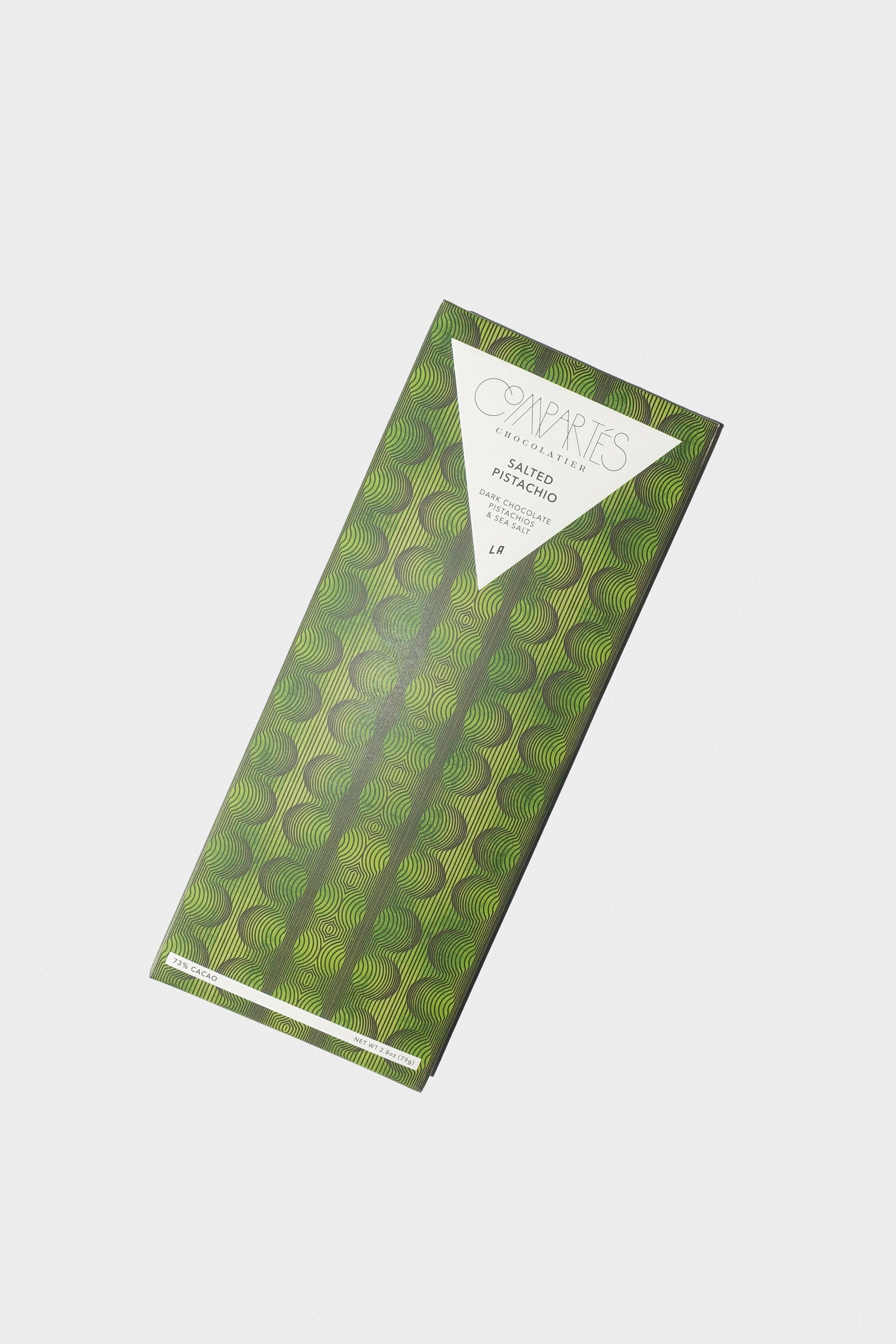 Salted Pistachio Dark Chocolate Bar by Compartes