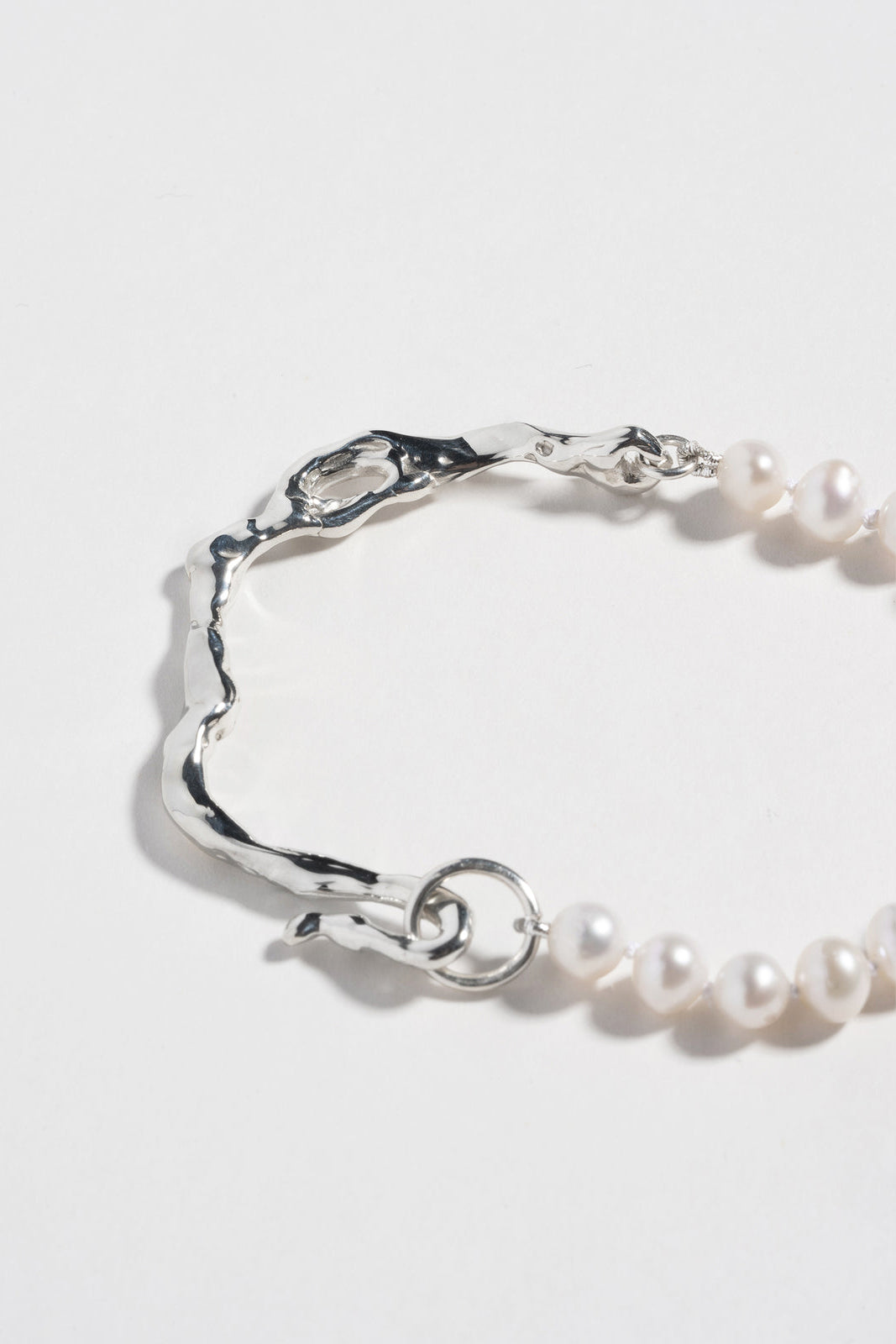 Drip Perla Bracelet in Sterling Silver