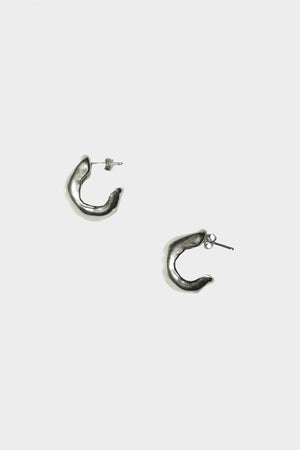 Serrano Hoops in Sterling Silver by Oxbow