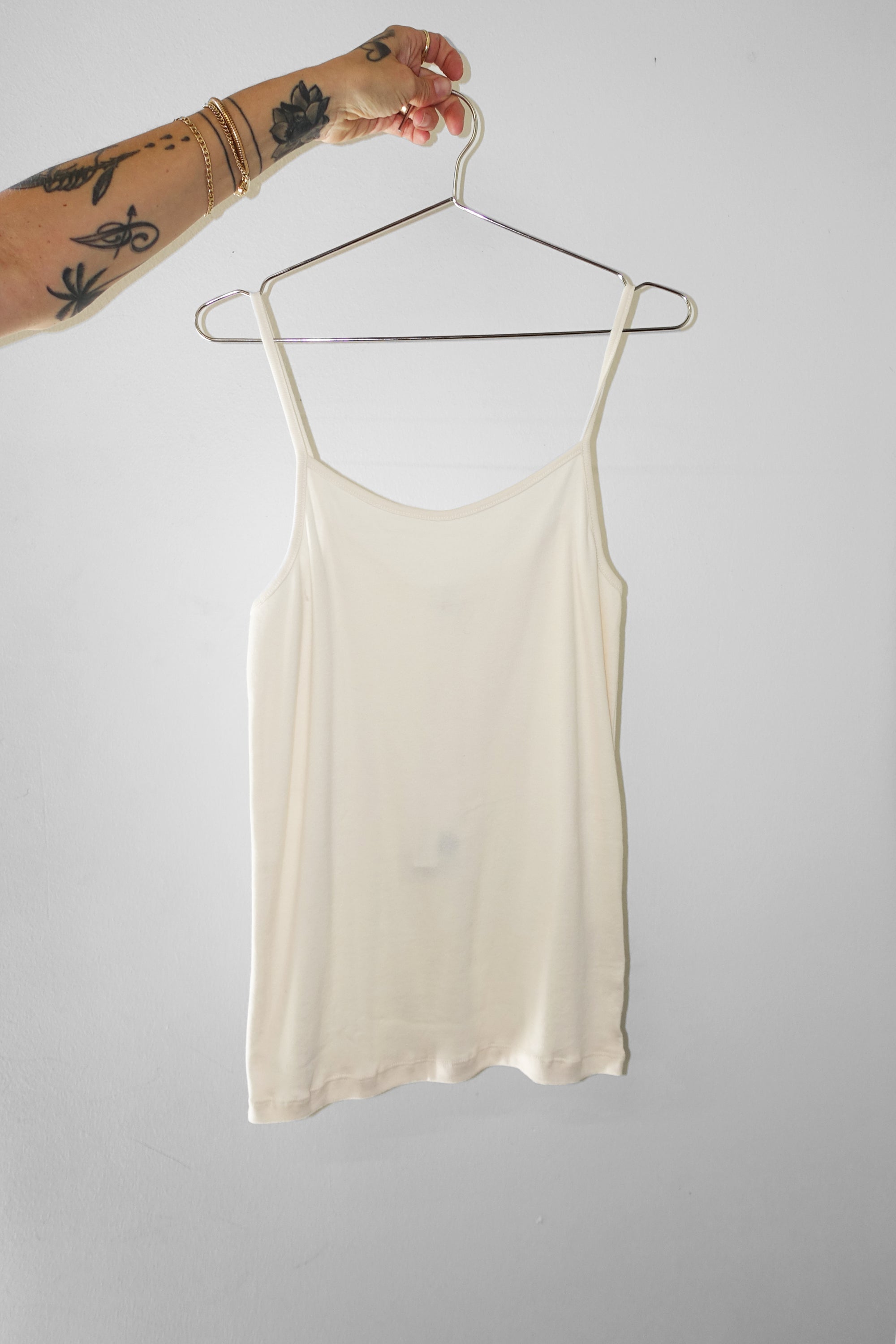 Essential Strap Top in Off-White