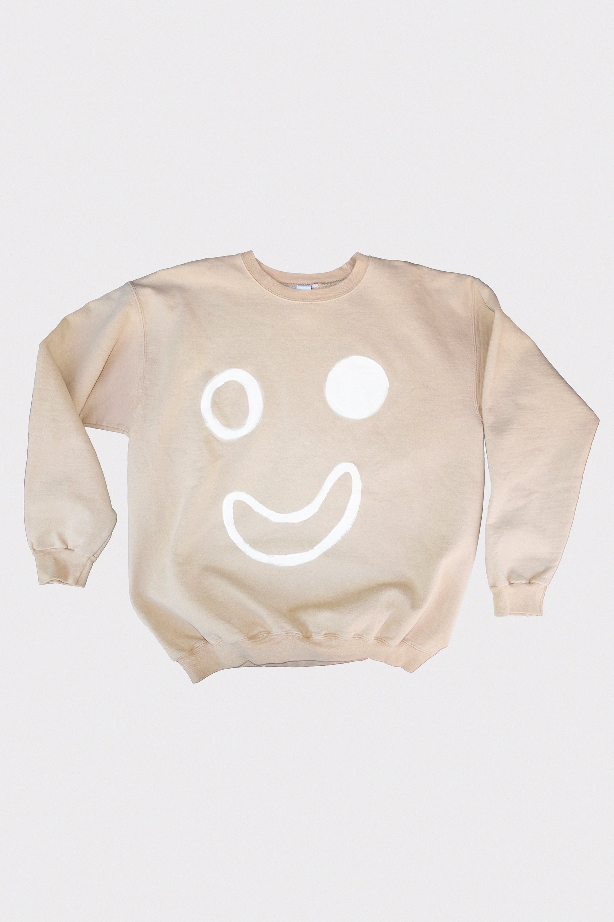 Vintage Smile Sweatshirt in Putty