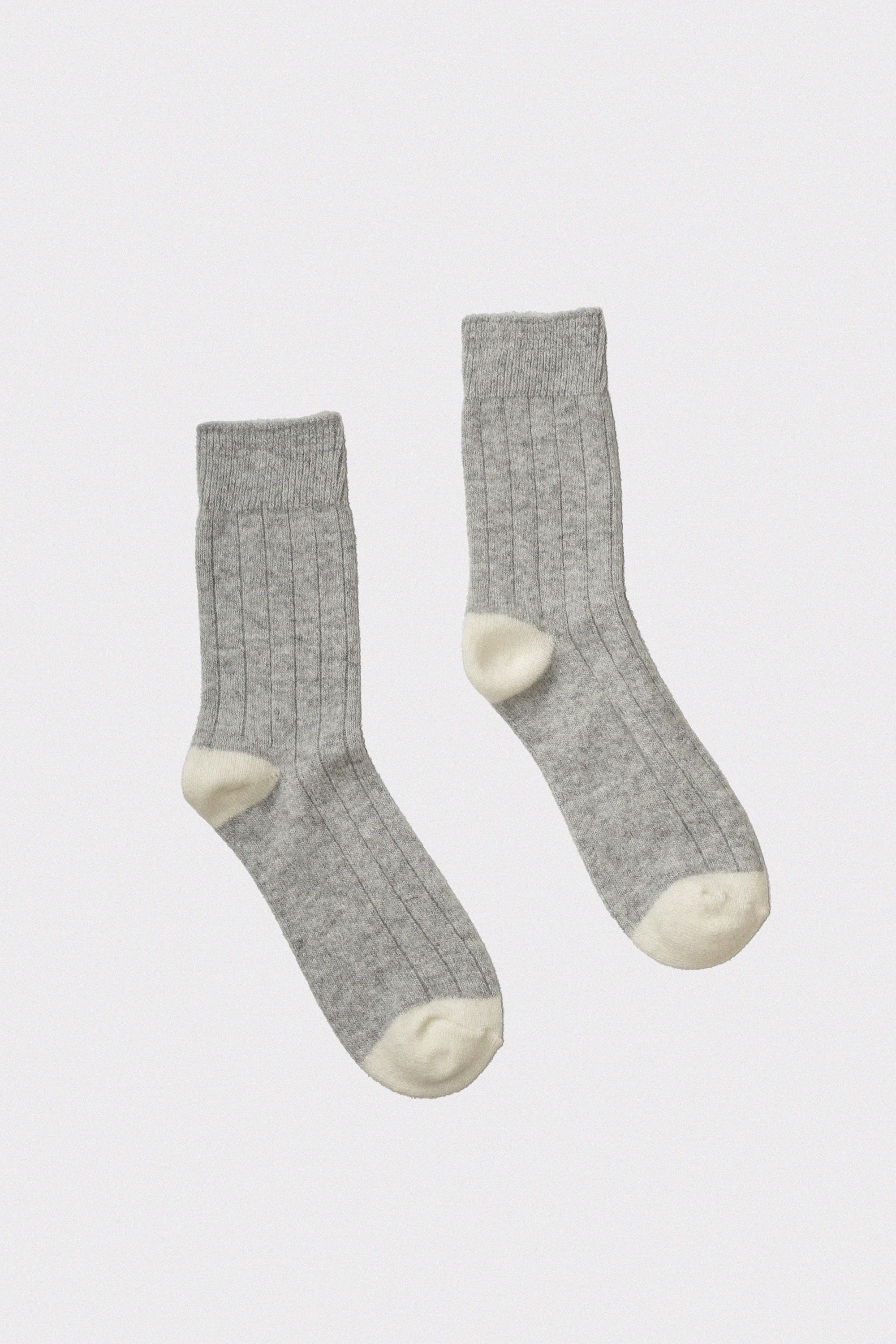 Classic Cashmere Socks in Grey Melange