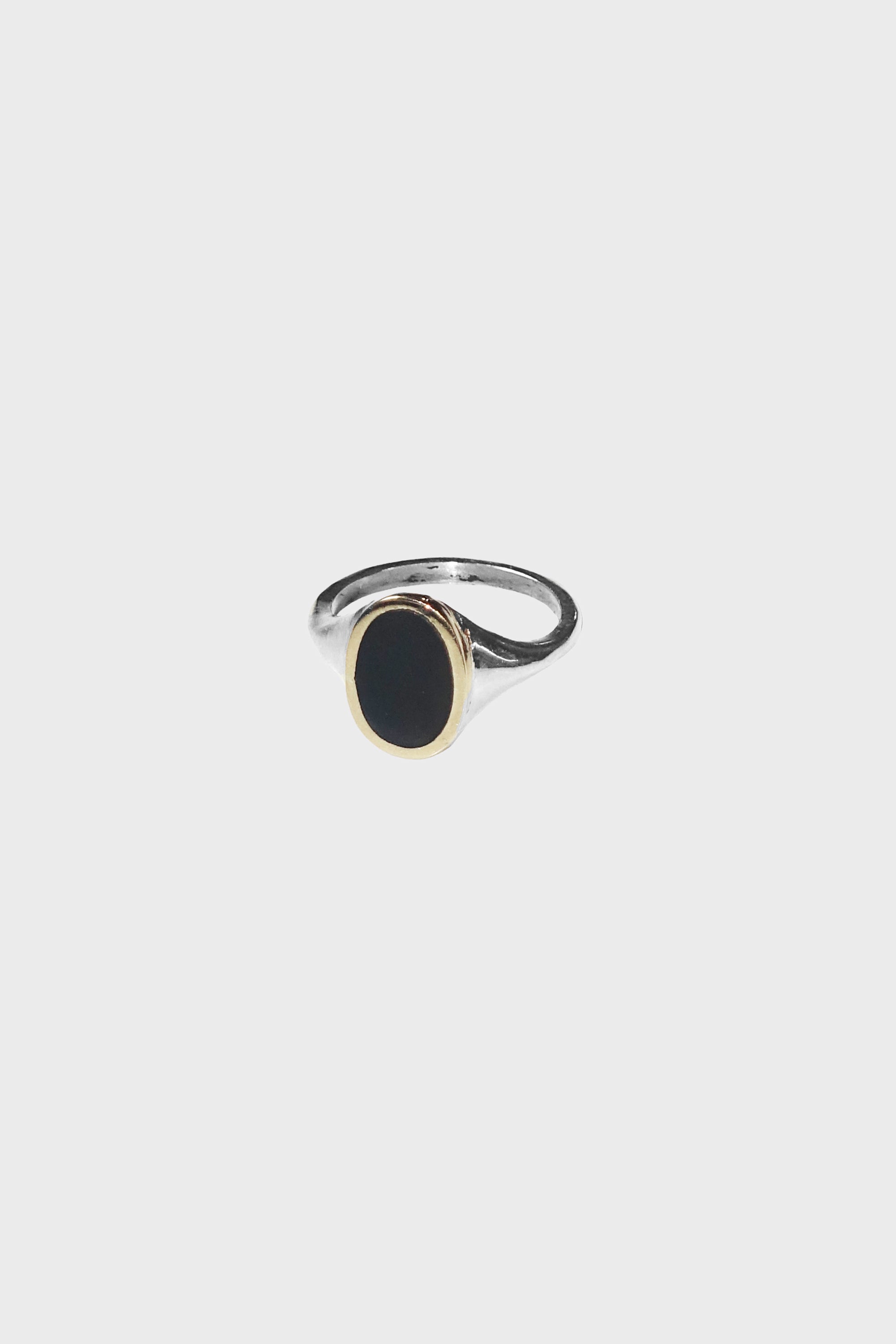 Black Jade Mirror Ring