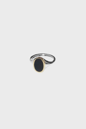 Black Jade Mirror Ring