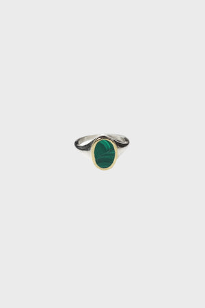 Malachite Mirror Ring