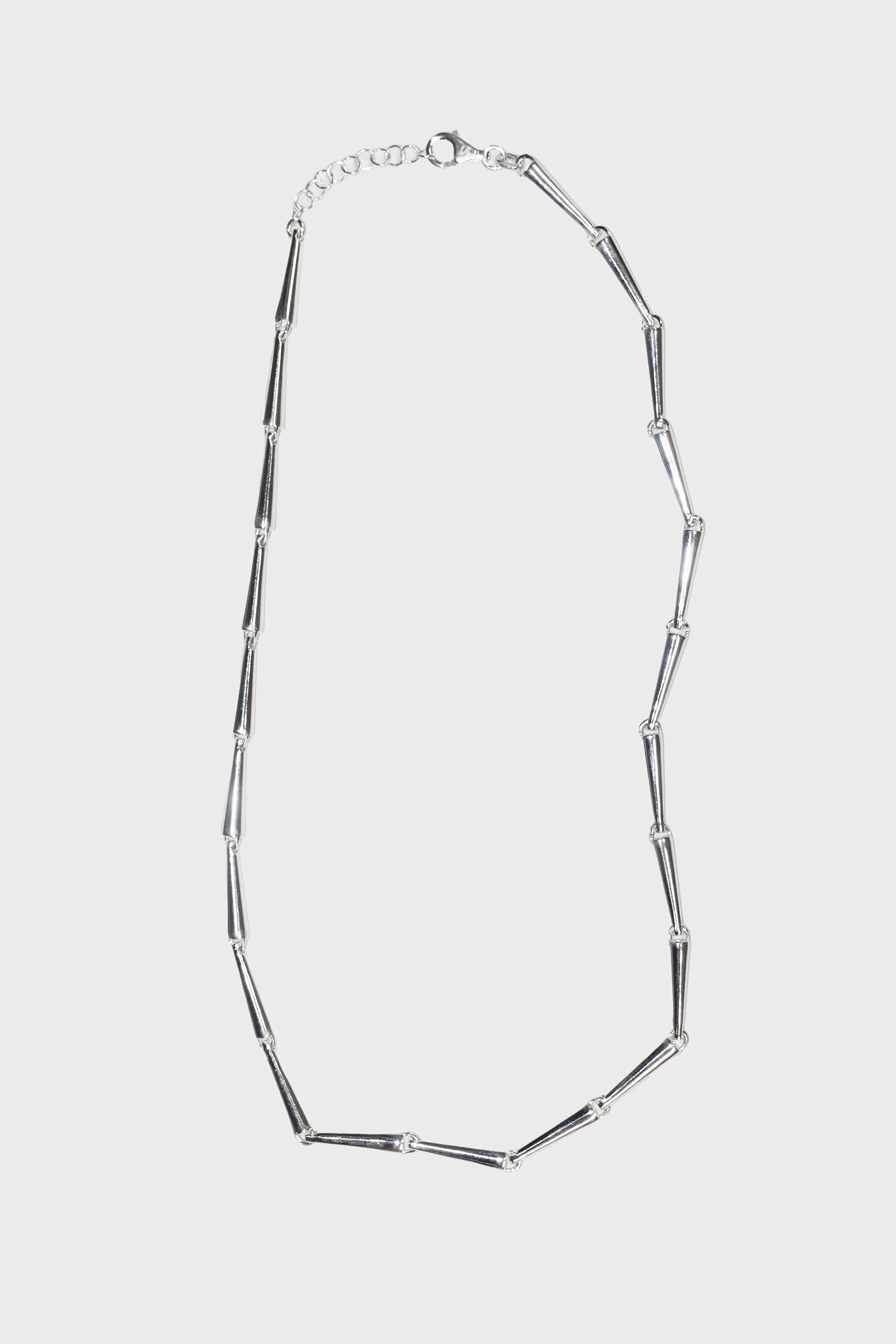 Ingot Link Necklace in Sterling Silver