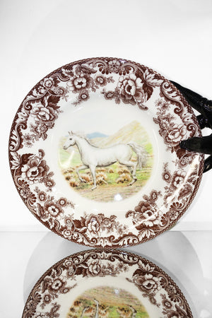 Woodland Horses 10.5" Dinner Plate in Arabian Horse by Spode