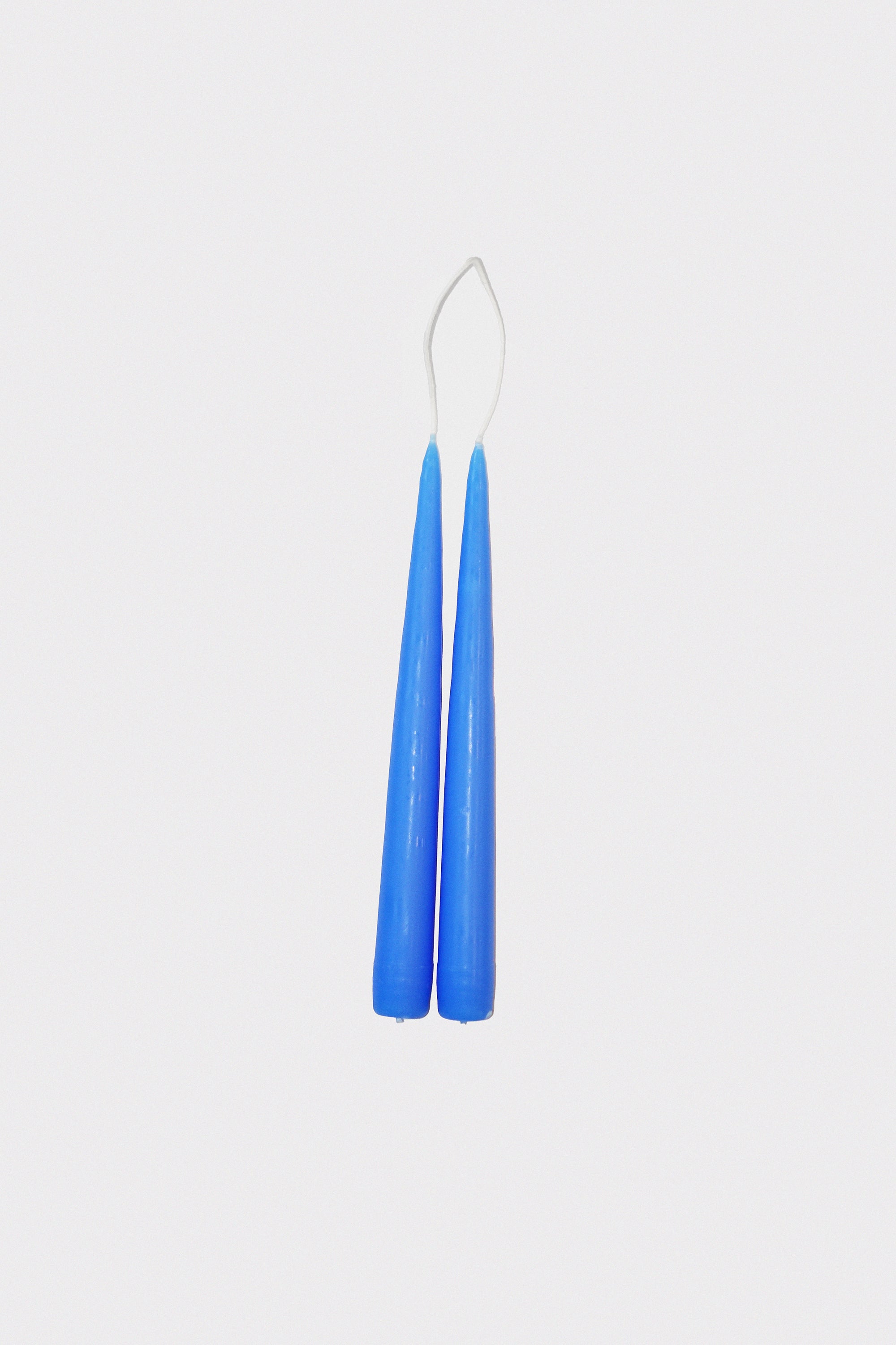 09" Taper Candles in Med Blue