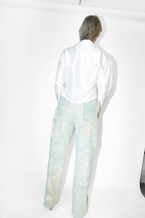 Drop Jeans in Lichen Tie Dye