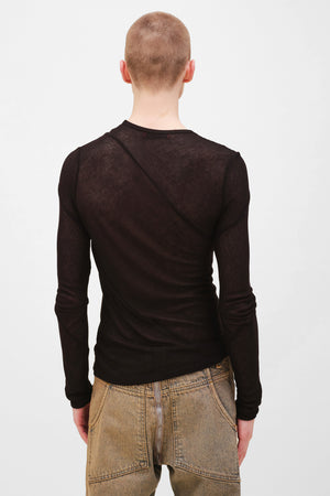 Spiral Long Sleeve in Jet by Eckhaus Latta