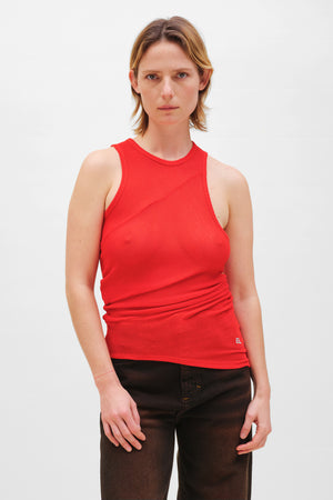 Spiral Tank in Red by Eckhaus Latta