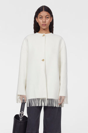 Agnes Wool Jacket in Whipped Cream by Rodebjer