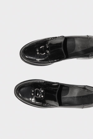 Fidelio Flat in Black by Rachel Comey