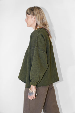 Fond Sweatshirt in Acid Olive by Rachel Comey