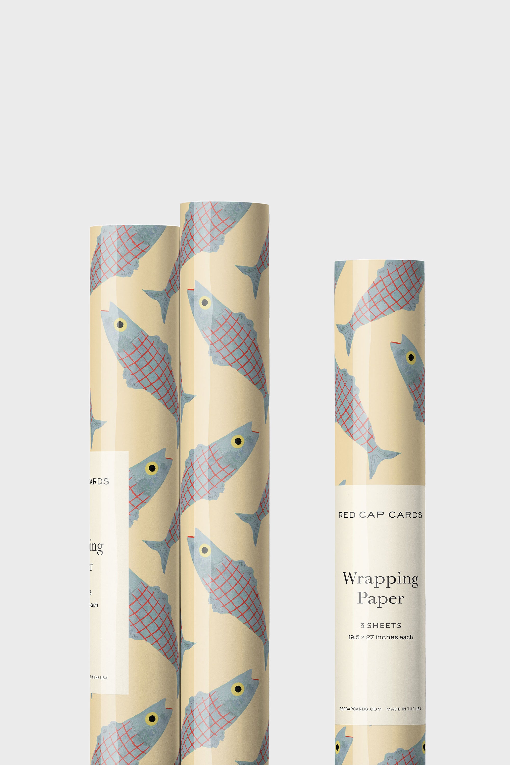 Herring Wrapping Paper by Red Cap Cards