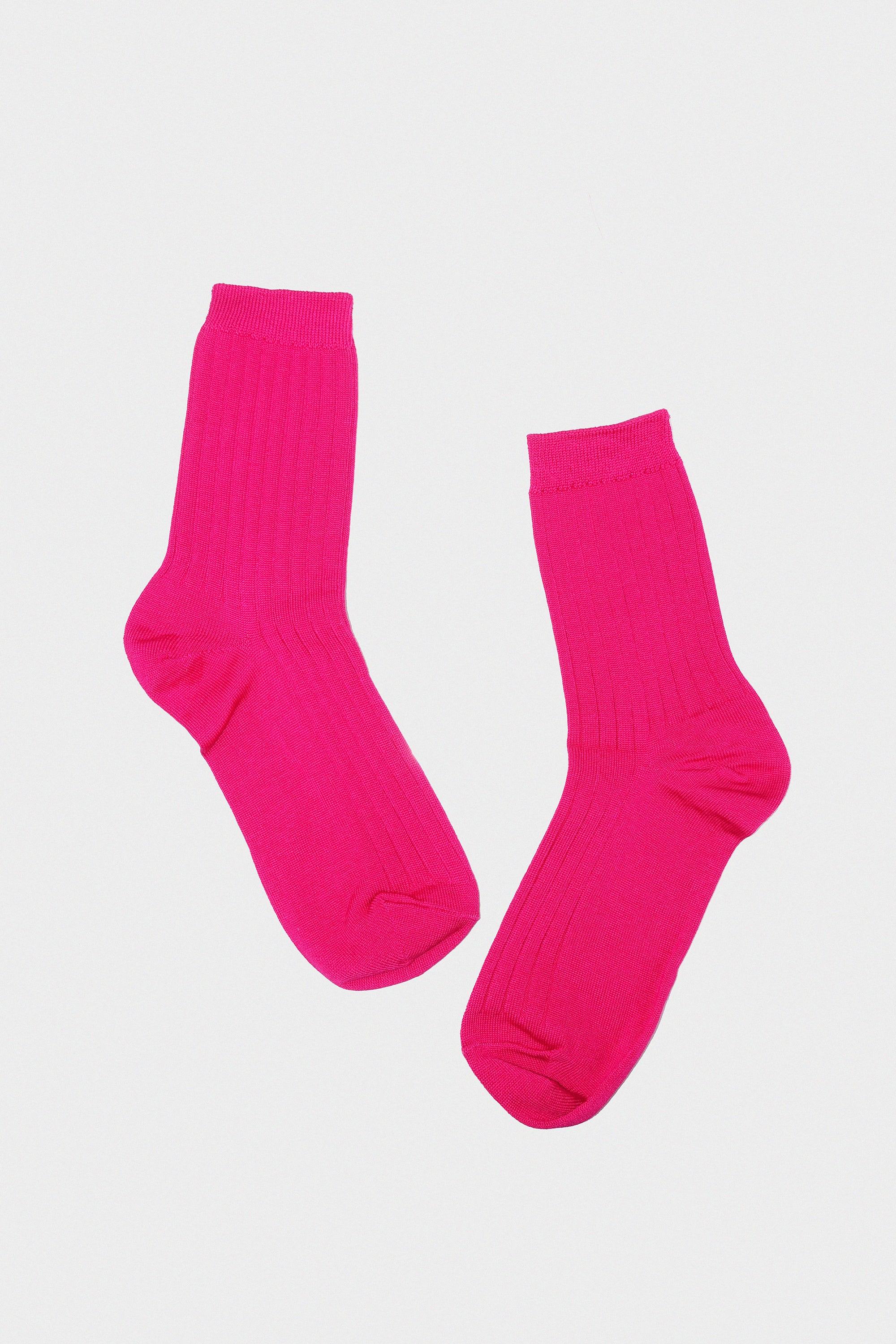 Her Socks in Fuchsia by Le Bon Shoppe