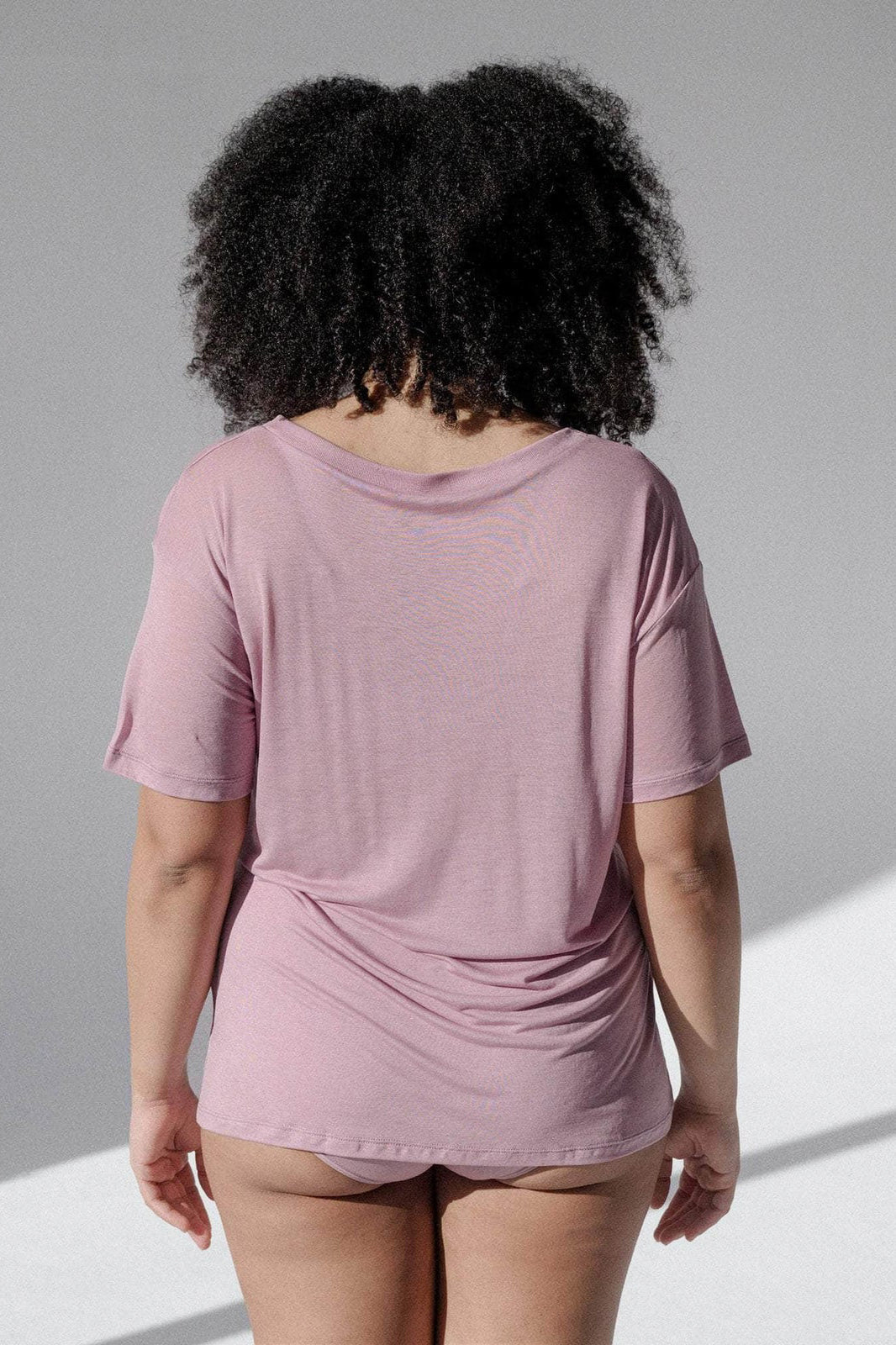 Loose Tee Shirt in Still Purple by Baserange http://www.shoprecital.com