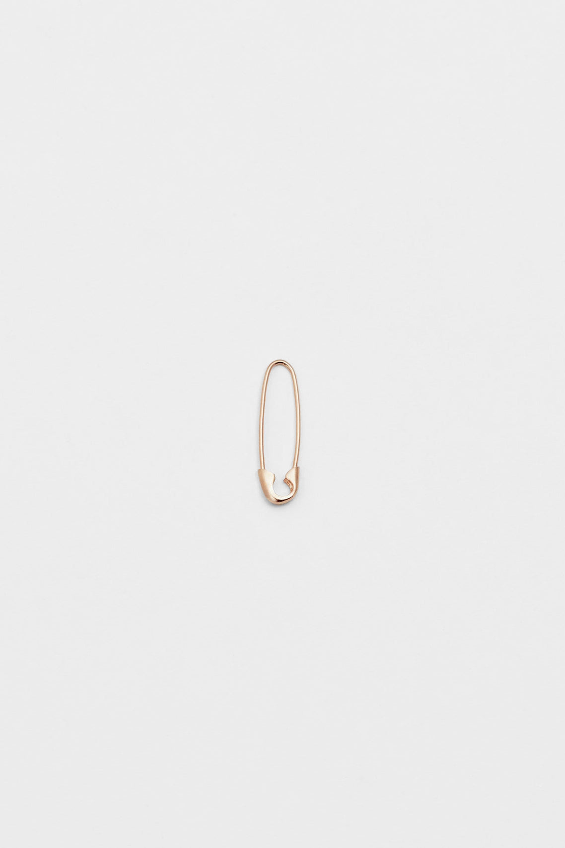 Mini Safety Pin Earring in 14k Rose Gold by Loren Stewart