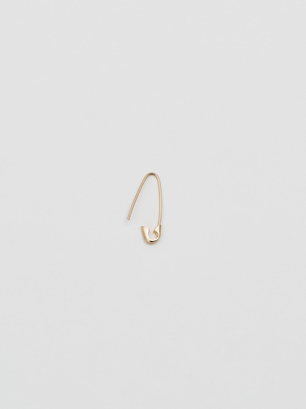 Mini Safety Pin Earring in 14k Yellow Gold by Loren Stewart