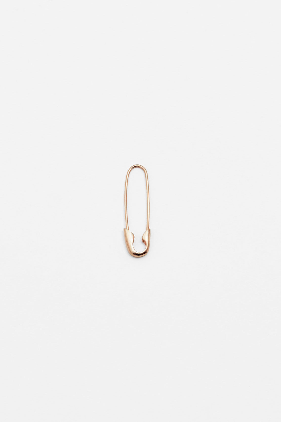 Safety Pin Earring in 14k Rose Gold by Loren Stewart