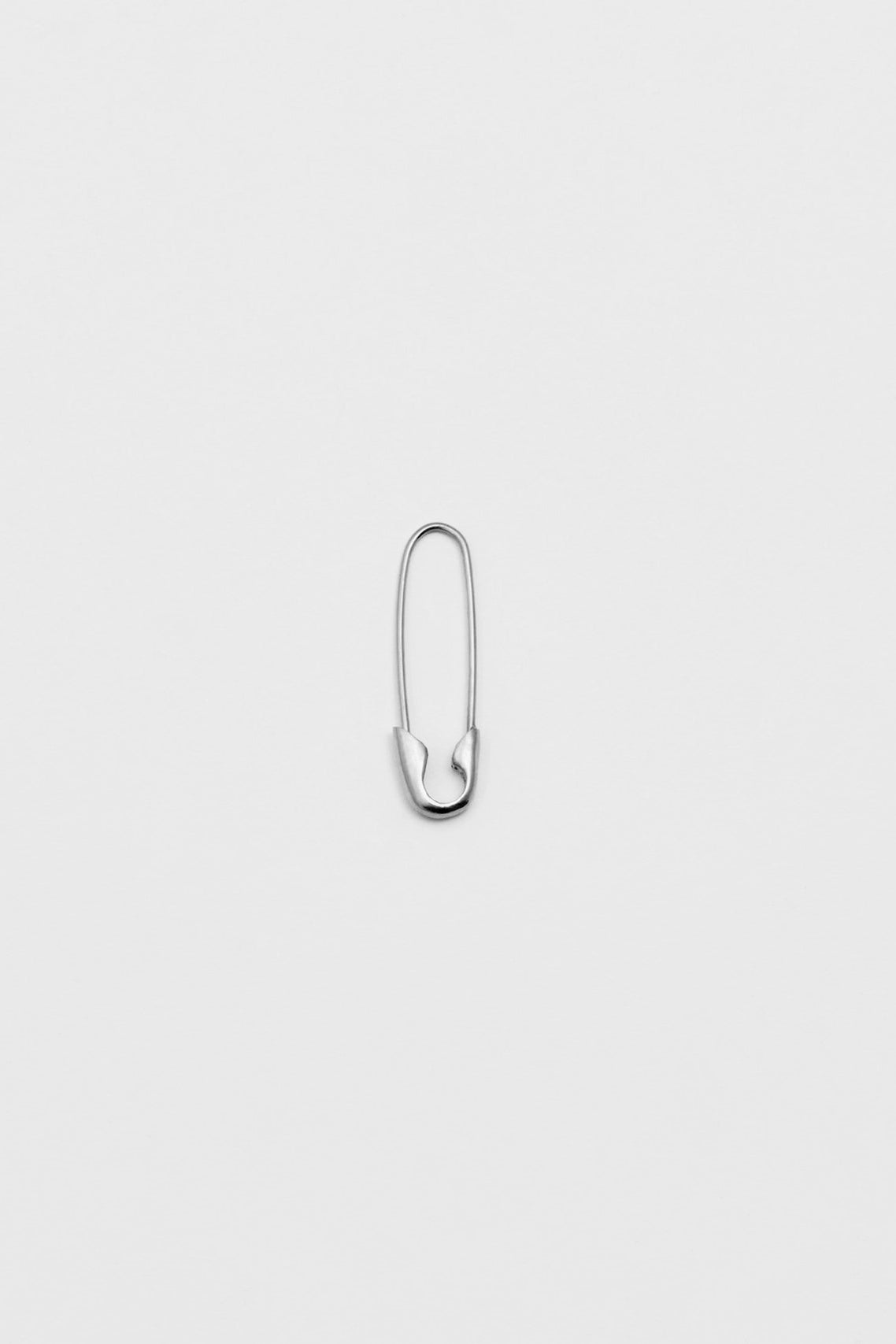 Safety Pin Earring in Sterling Silver by Loren Stewart