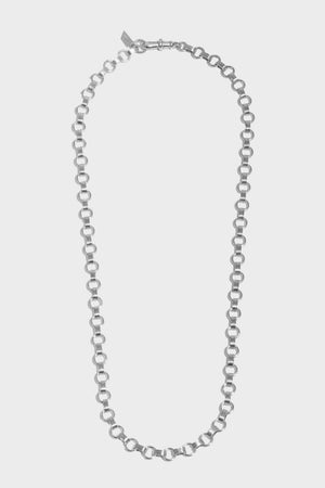 Texture Life Saver Chain Necklace in Sterling Silver by Loren Stewart