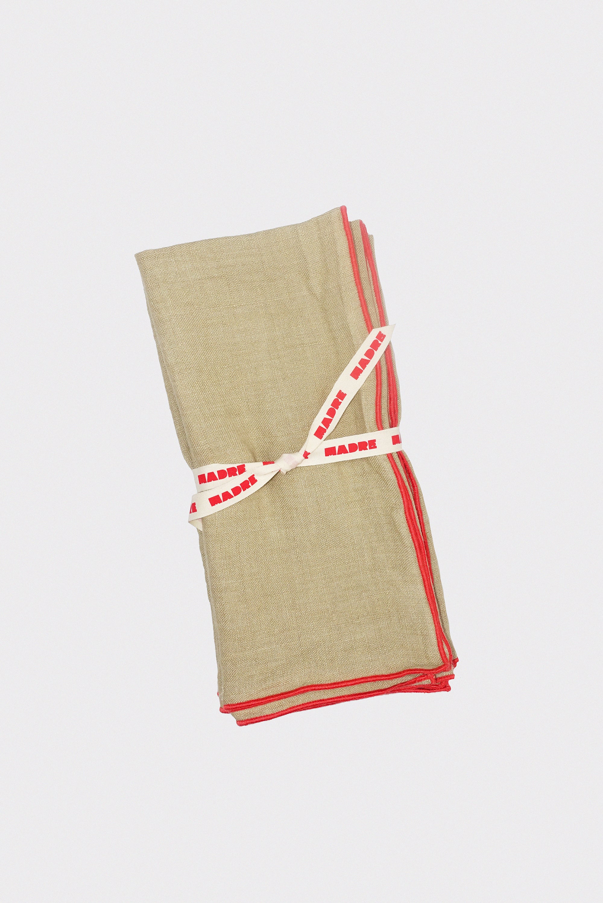 Medium Napkins in Crepe: Set of Four BY MADRE LINEN