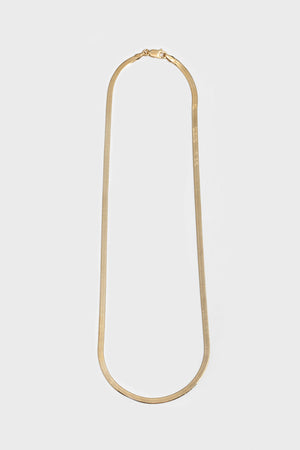 Herringbone Necklace in Gold