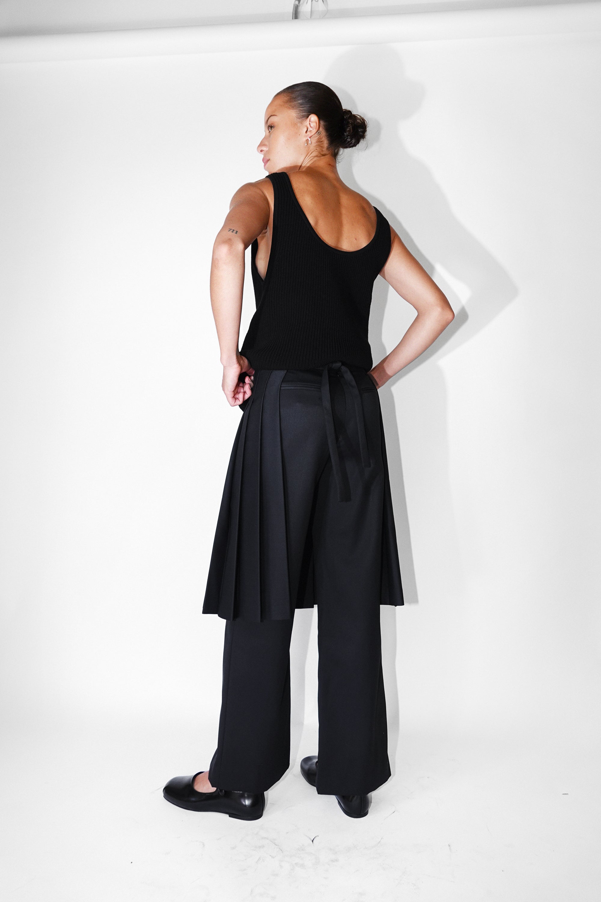 Pichi Pants in Black by Sandy Liang