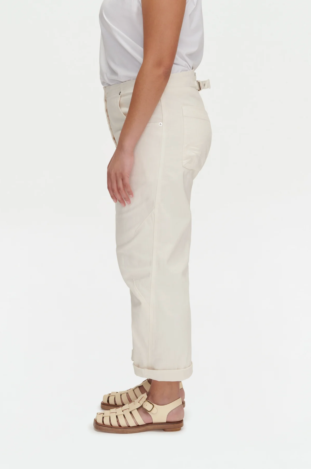 Elkin Pant in White by Rachel Comey