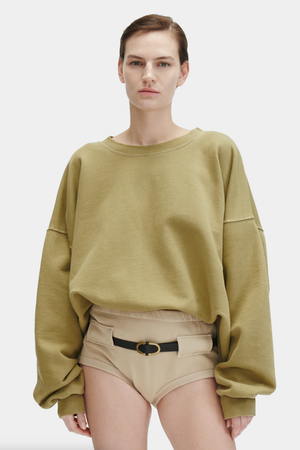 Fonder Sweatshirt in Dusty Sage by Rachel Comey