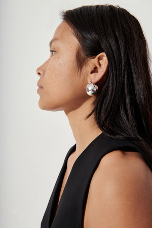 Keel Hoop in Silver by Rachel Comey http://www.shoprecital.com