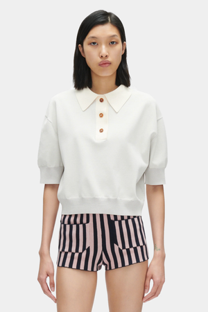 Omin Top in Dove by Rachel Comey