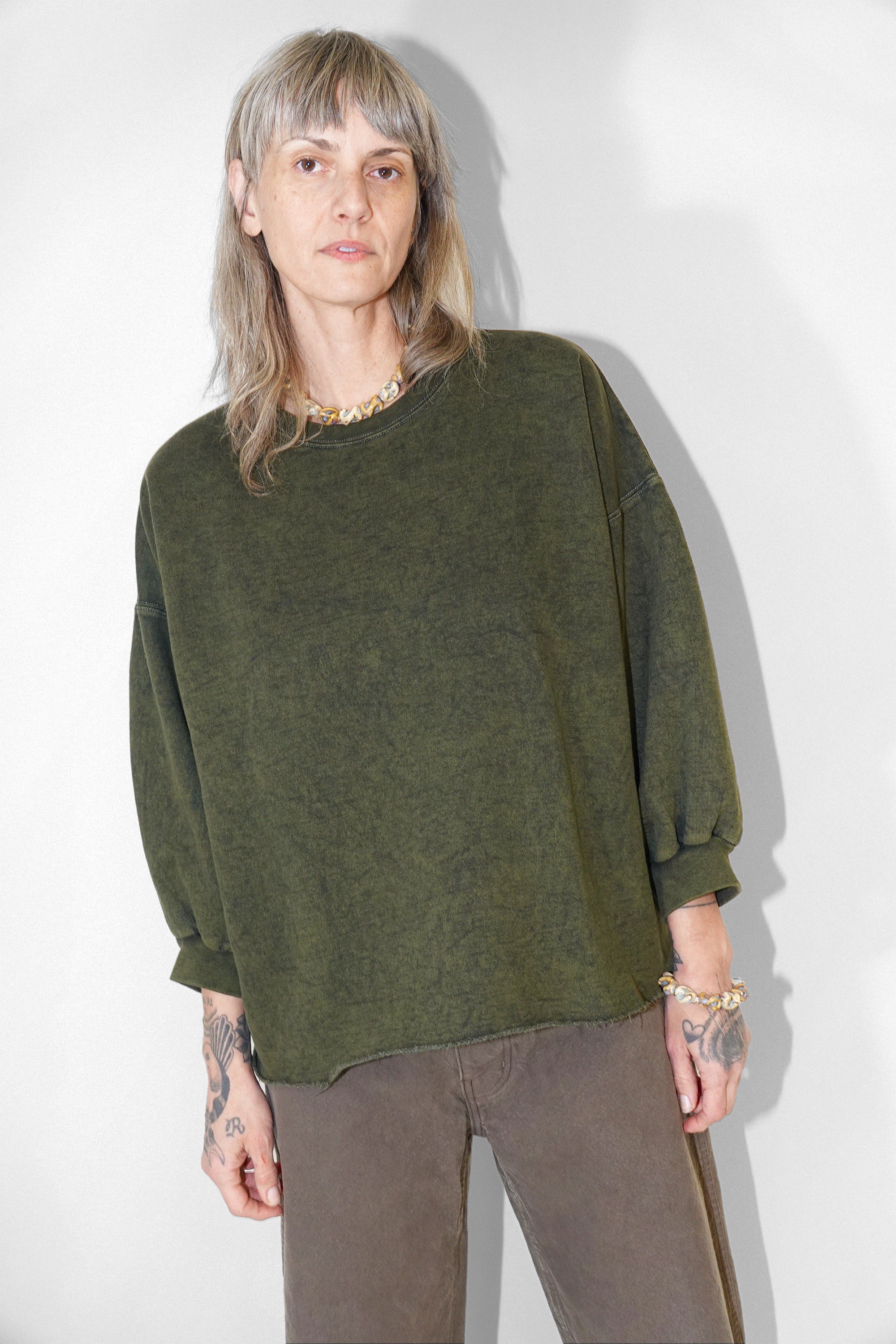 Fond Sweatshirt in Acid Olive by Rachel Comey