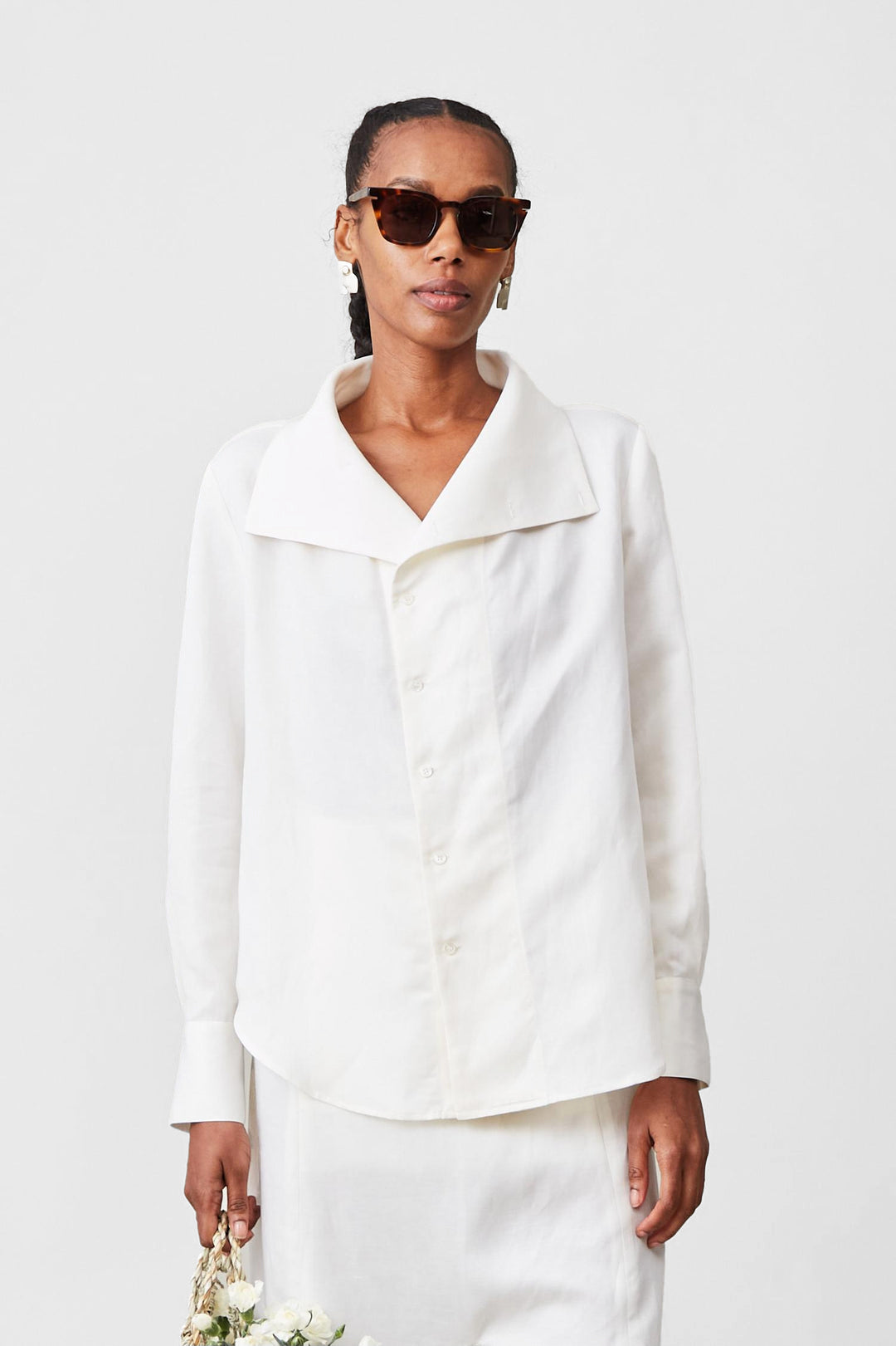 Rajid Blouse in Cream by Caron Callahan