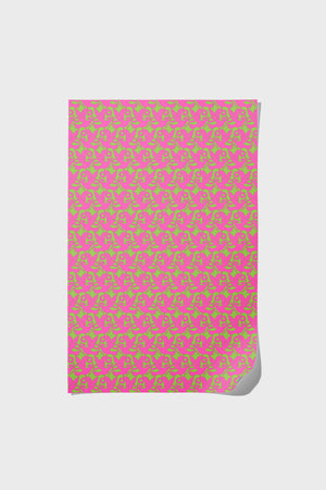 Red Cap Cards Neon Doves Wrapping Paper