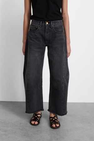 Relaxed Lasso Jean in Stil Black by B Sides