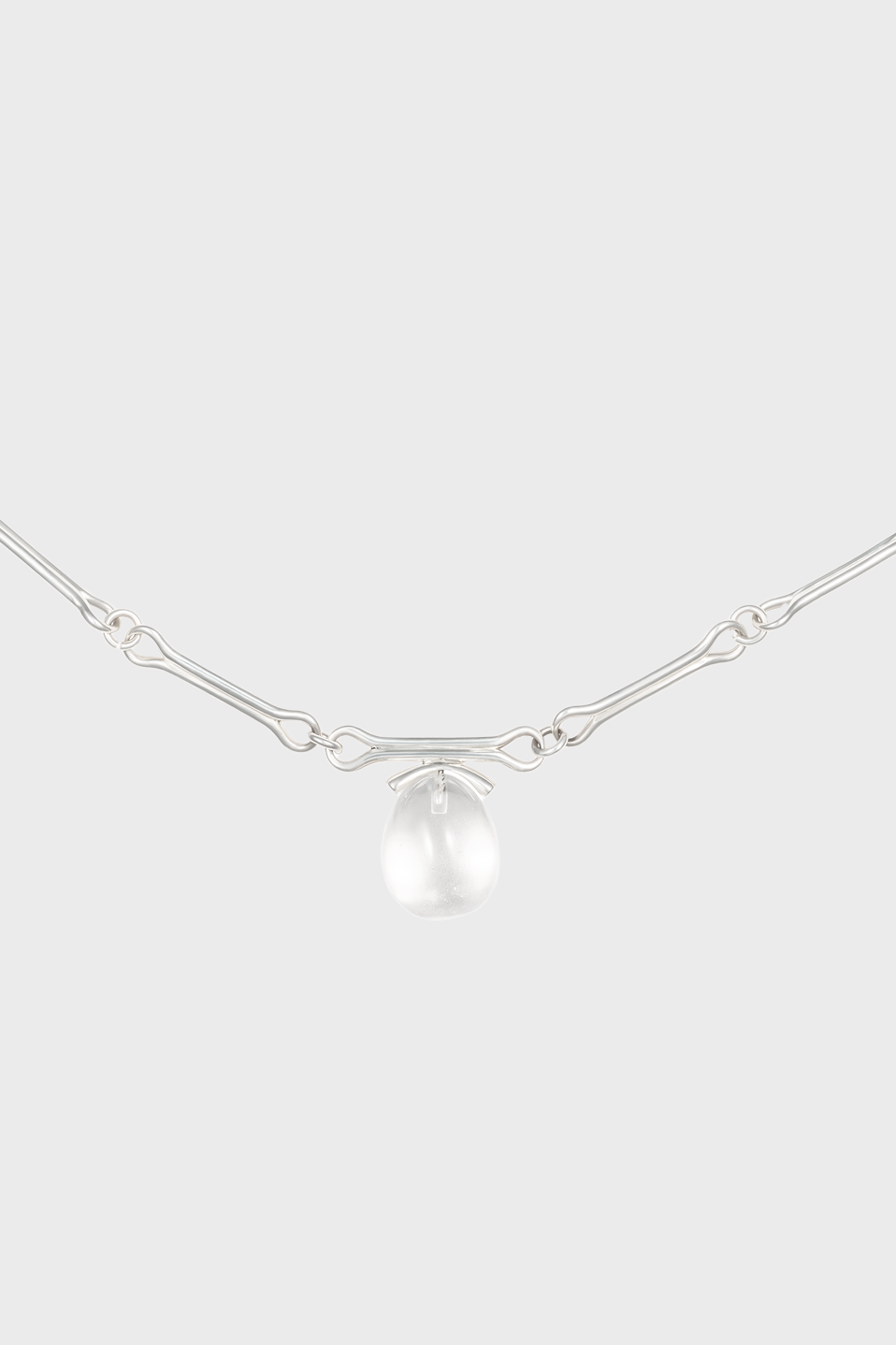 Roman Quartz Choker in Sterling Silver