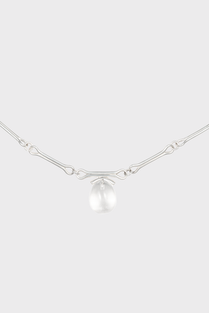 Roman Quartz Choker in Sterling Silver