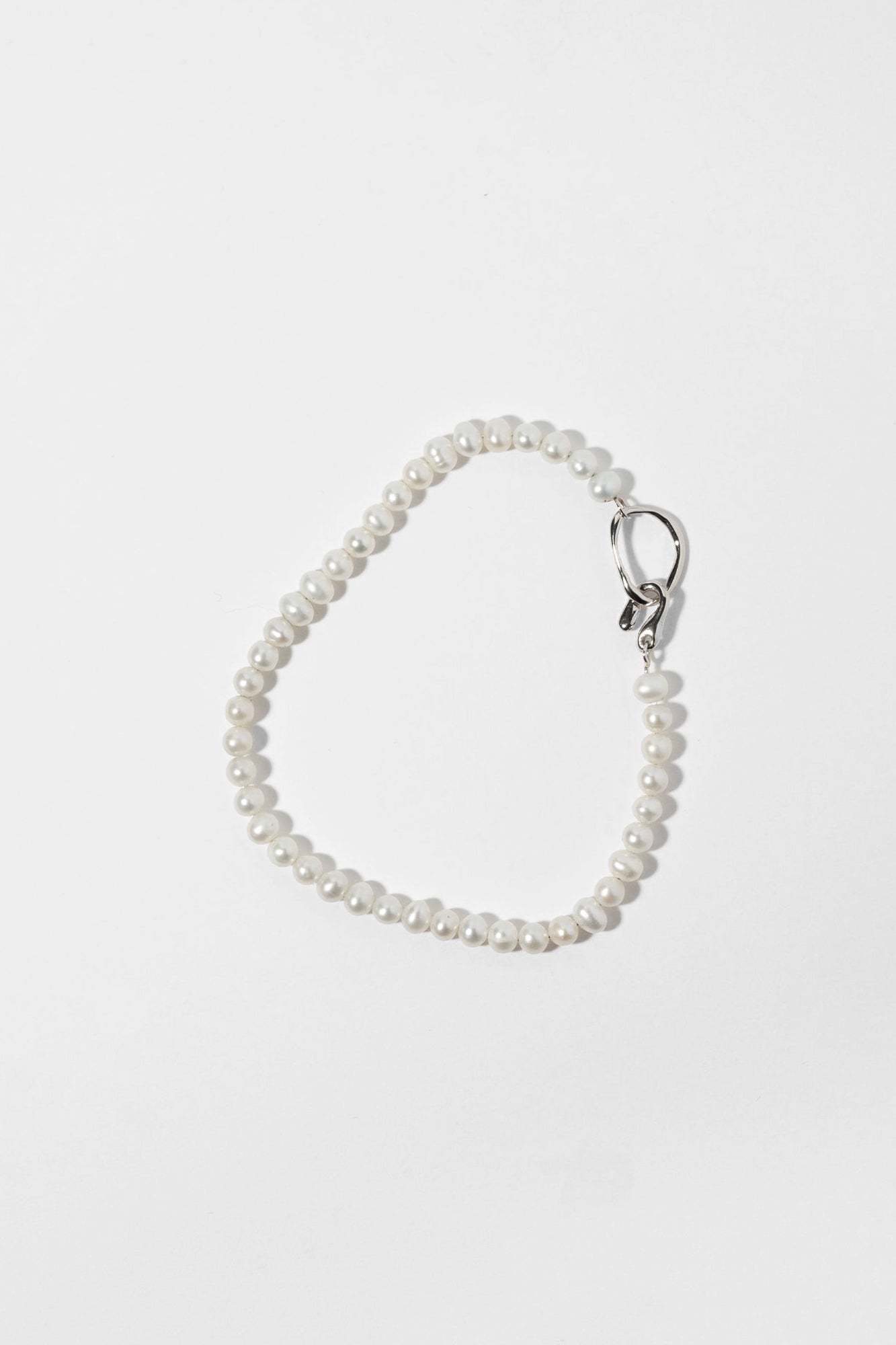 Seed Bracelet in Pearl & Sterling Silver by Faris