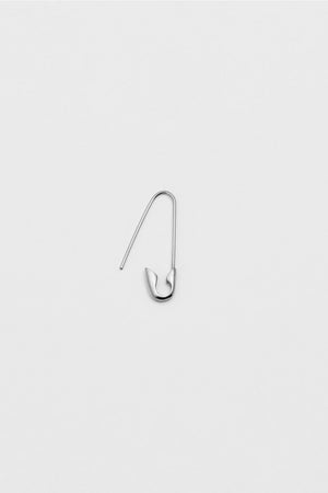 Safety Pin Earring in Sterling Silver by Loren Stewart